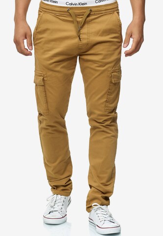 INDICODE JEANS Regular Hose 'Broadwick' in Braun: predná strana