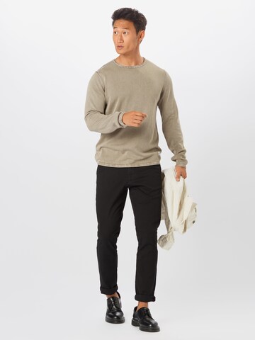 JACK & JONES Regular fit Sweater 'JJLeo' in Beige