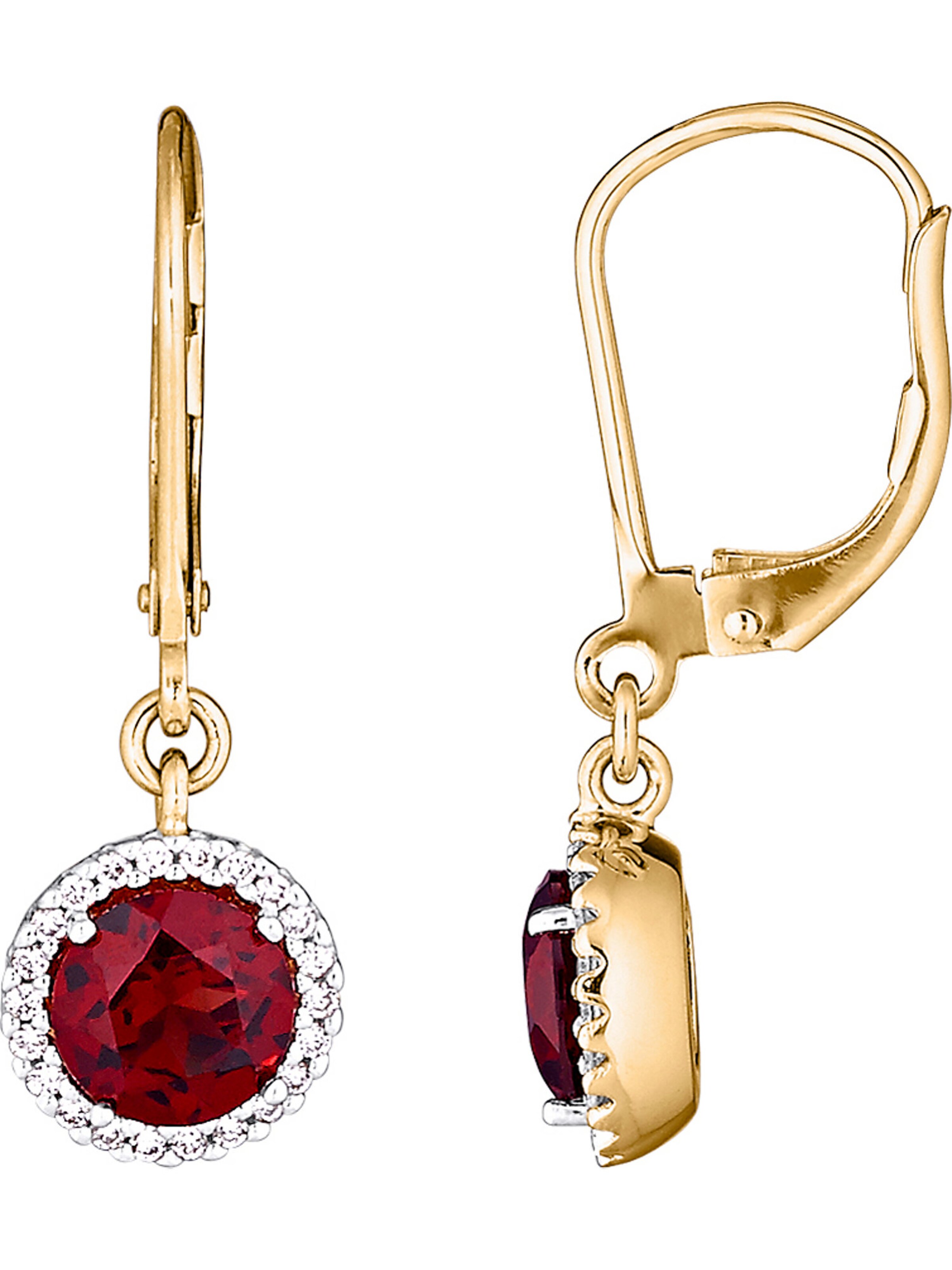 CHRIST Earrings in Red