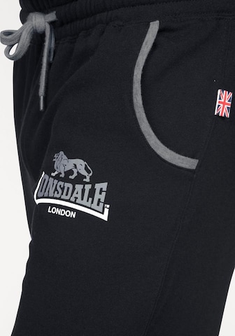 Tapered Pantaloni di LONSDALE in nero