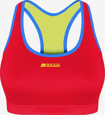 SHOCK ABSORBER Bralette Sports Bra in Red: front