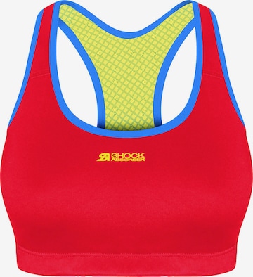 SHOCK ABSORBER Sports Bra in Red: front