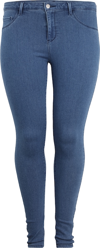 ONLY Carmakoma Skinny Jeans 'Thunder' in Blau