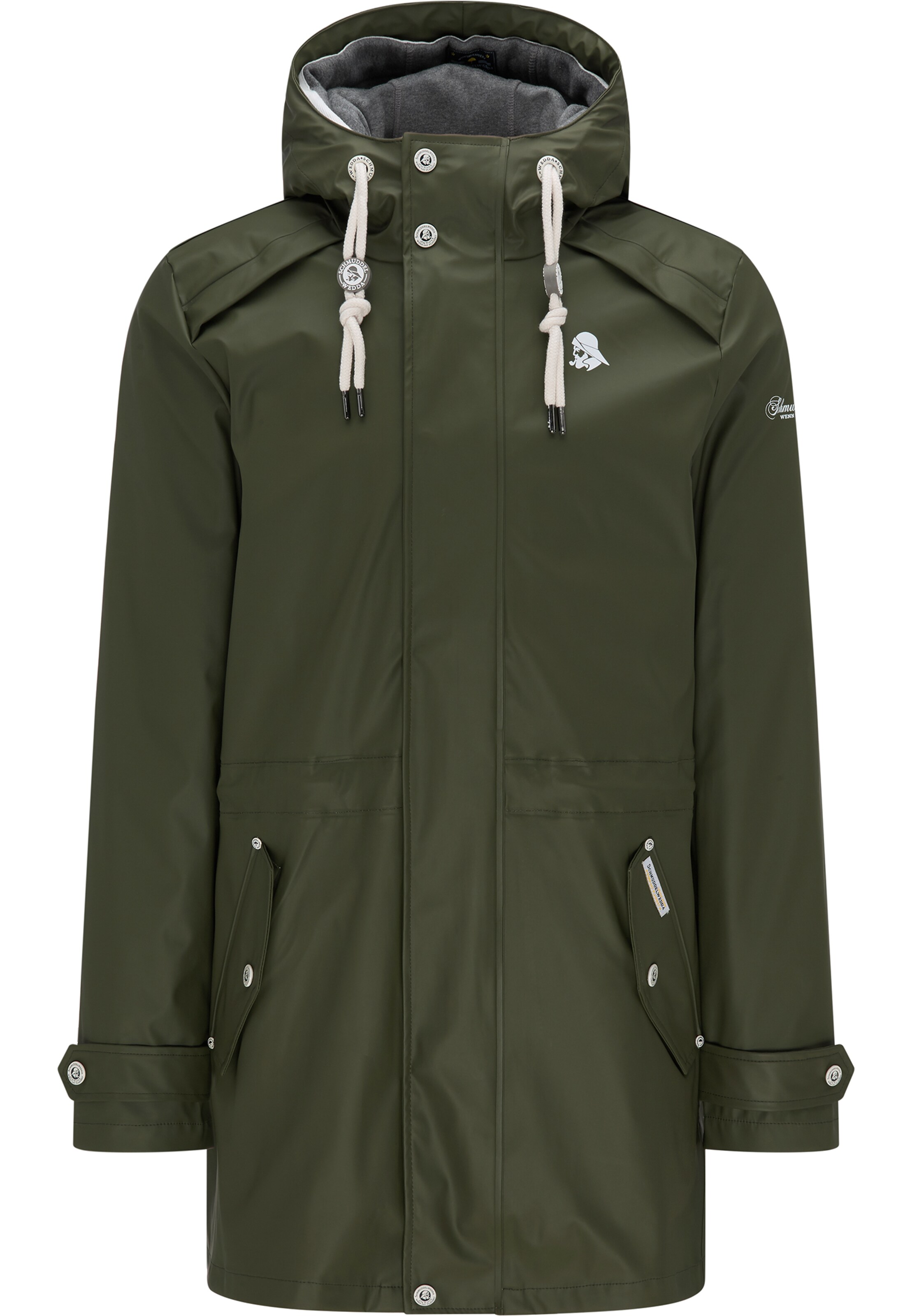 Schmuddelwedda - Tussenparka in de kleur Olijfgroen