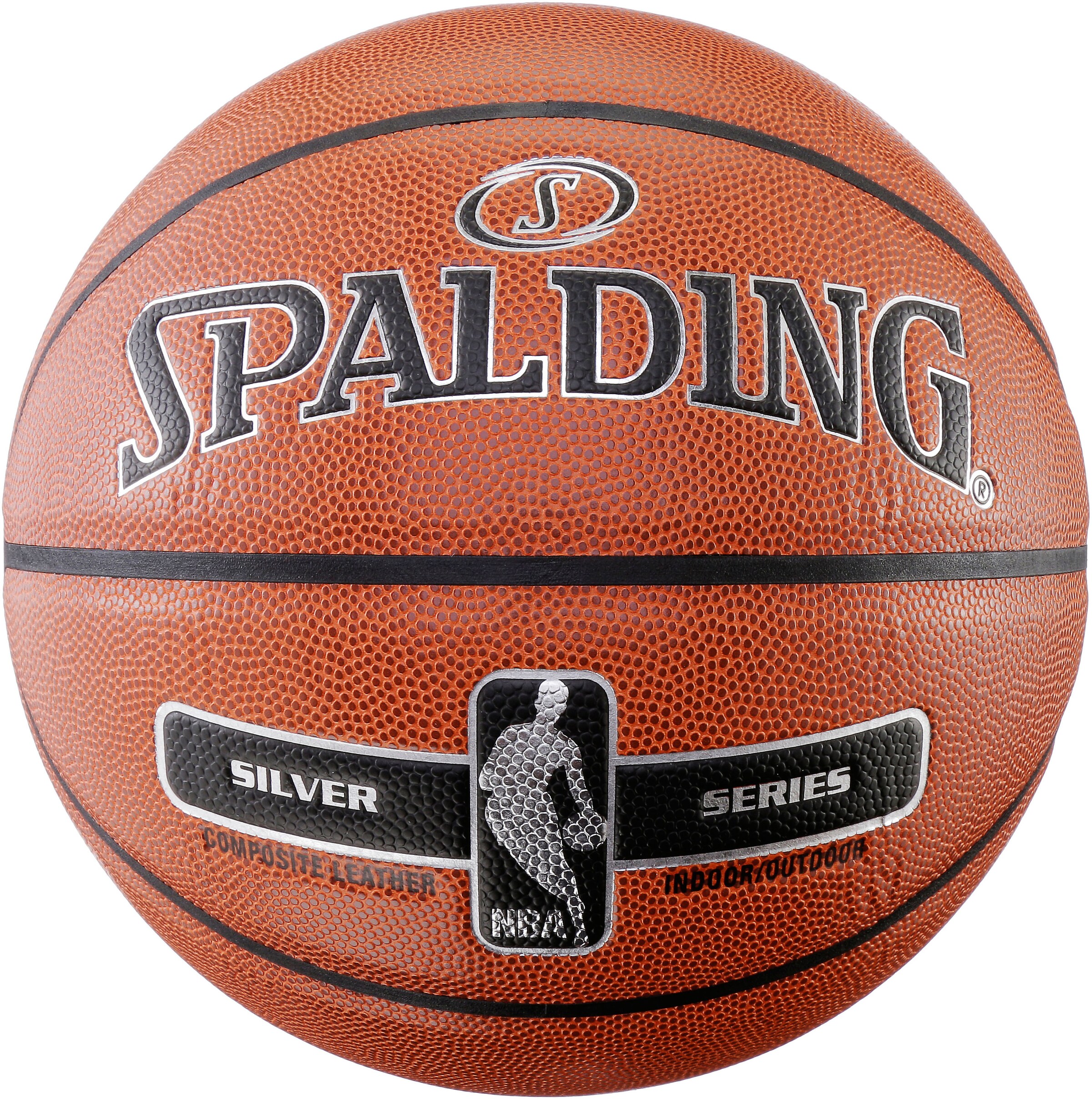 SPALDING - Basketball 'NBA SILVER' in orange