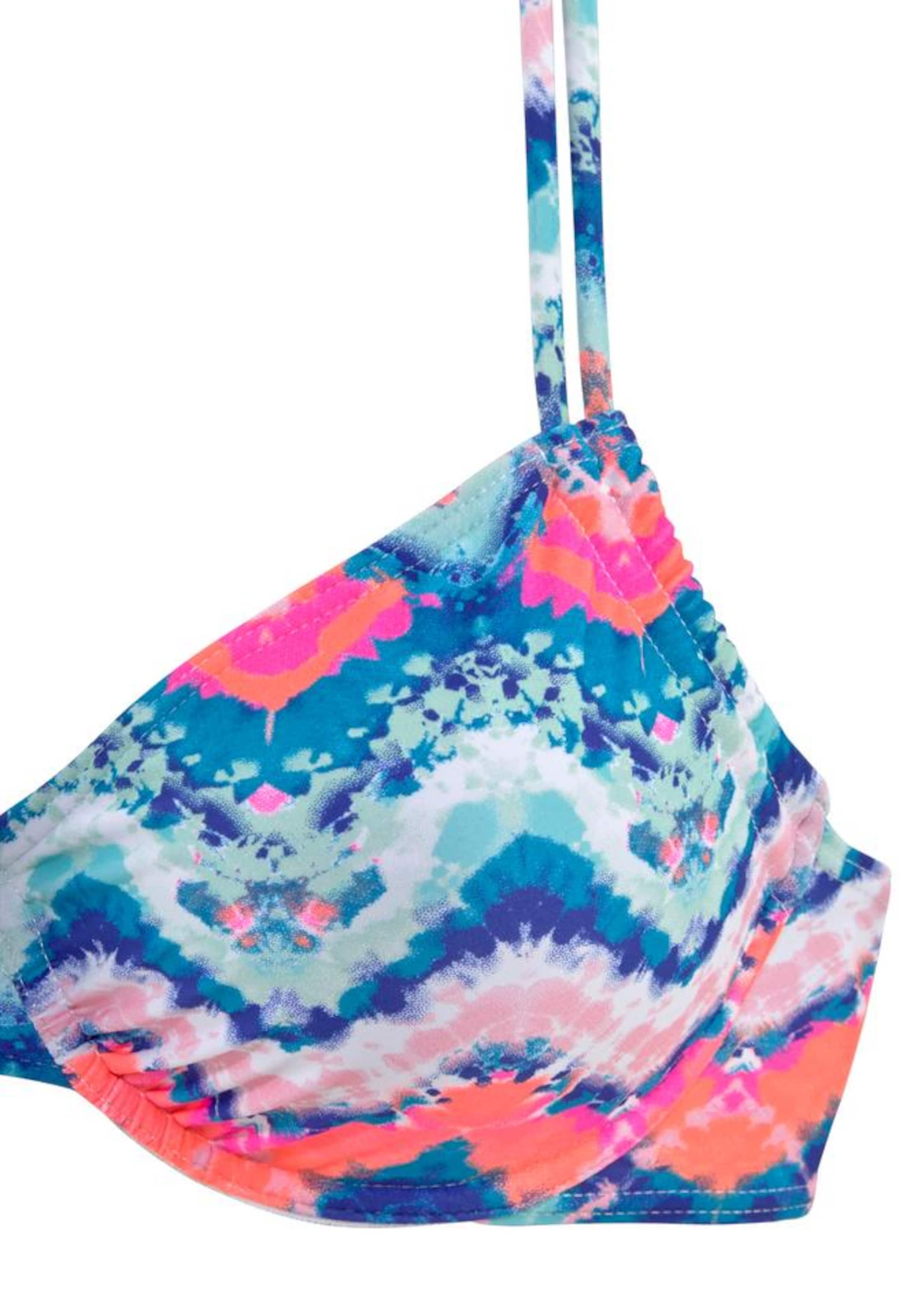 VENICE BEACH T-Shirt Bikinitoppi 'Face' värissä sininen