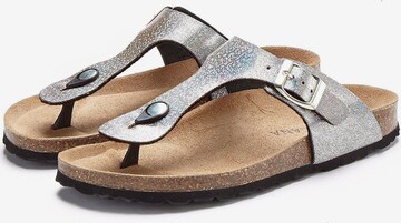 LASCANA Teenslipper in Zilver