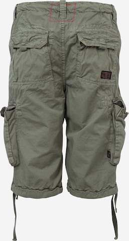 ALPHA INDUSTRIES Regular Cargobroek 'Jet' in Groen