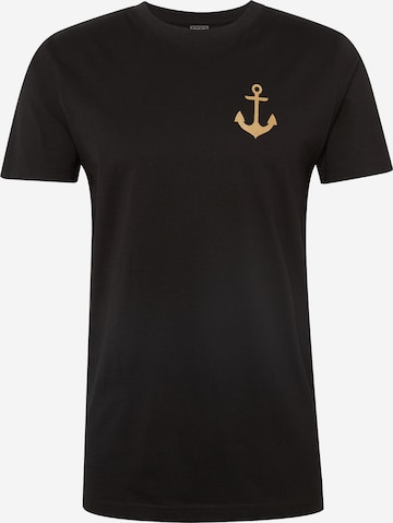 MT Men T-Shirt 'Captain' in Schwarz: front