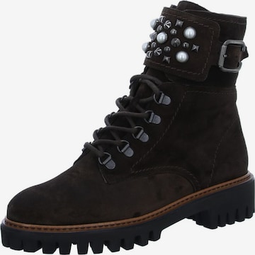 Paul Green Lace-Up Ankle Boots in Brown: front