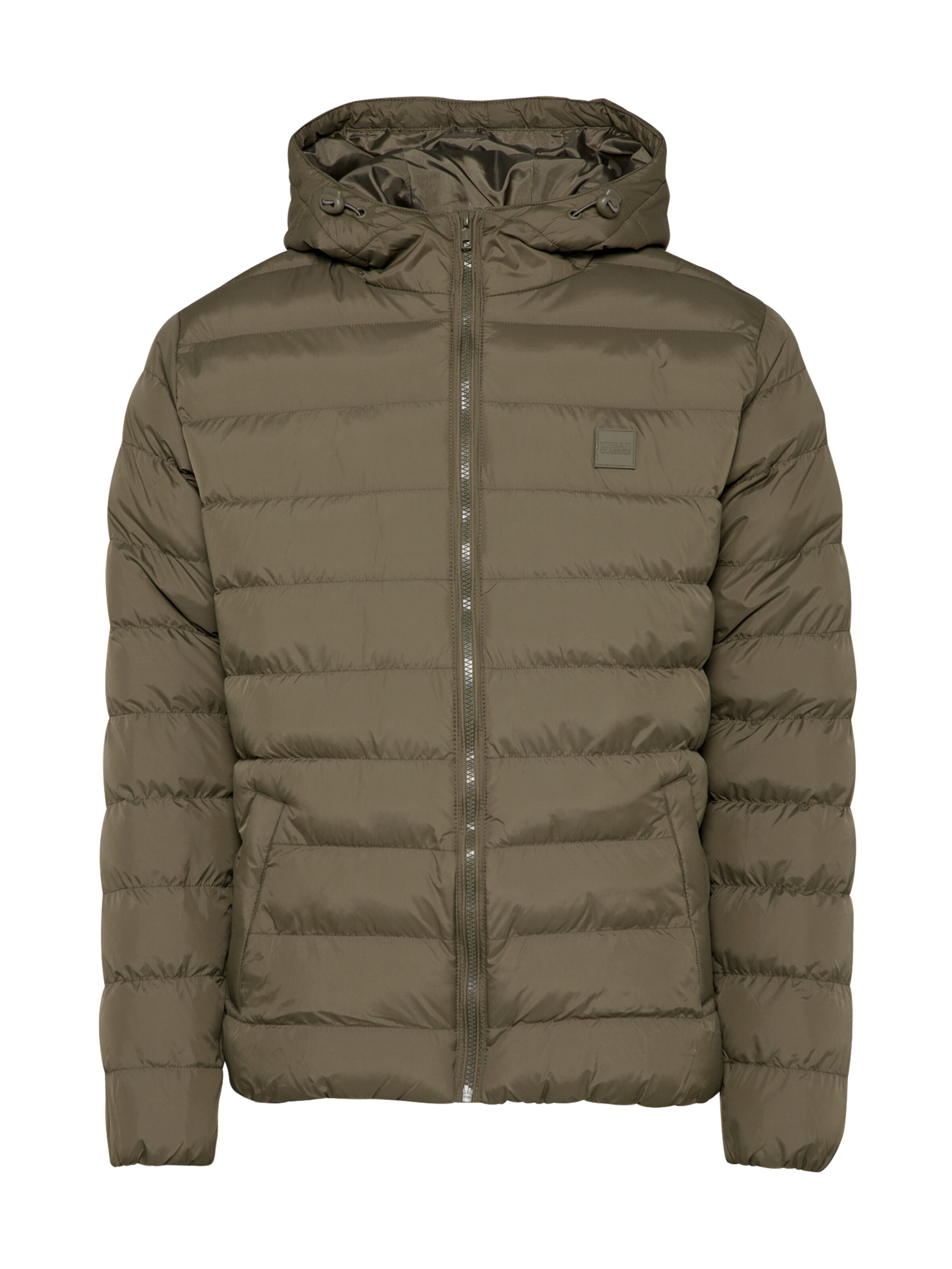 Urban Classics Steppjacke 'BASIC BUBBLE' in Grün: Vorderseite