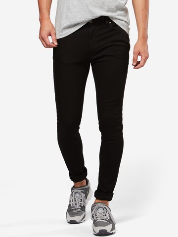 Skinny Jean 'Liam' JACK & JONES en noir : devant