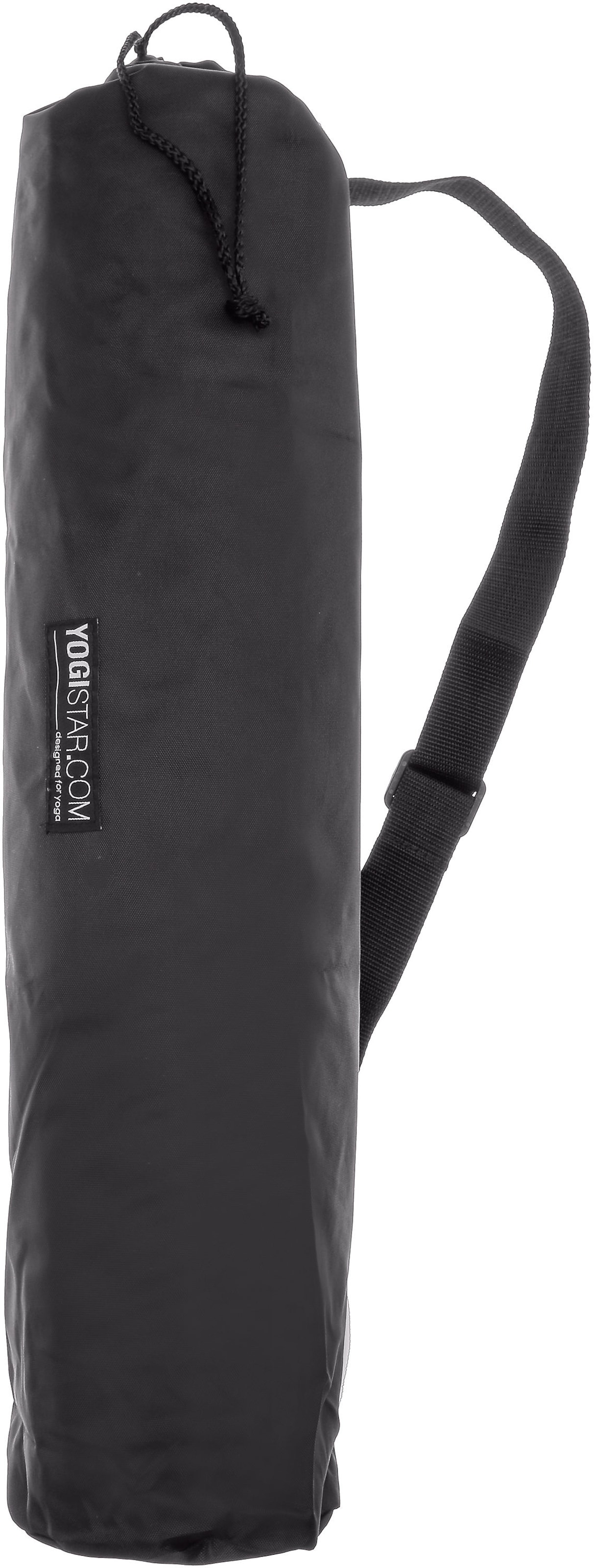 YOGISTAR.COM Sports Bag in Black: front