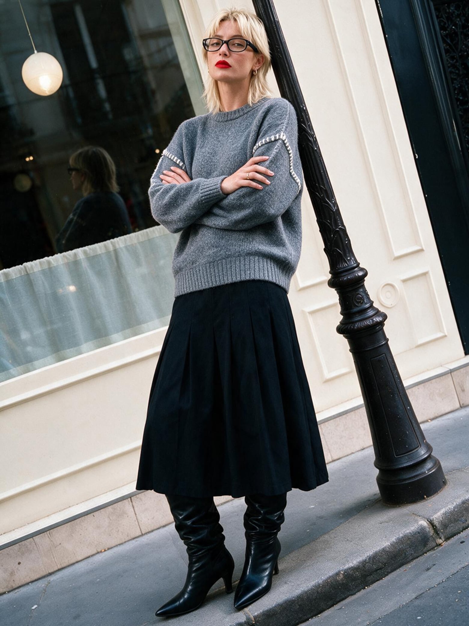 The AY Style Collective - Chic Pleated Skirt Look