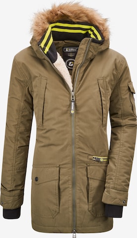 KILLTEC Outdoor jacket 'Bantry' in Brown: front