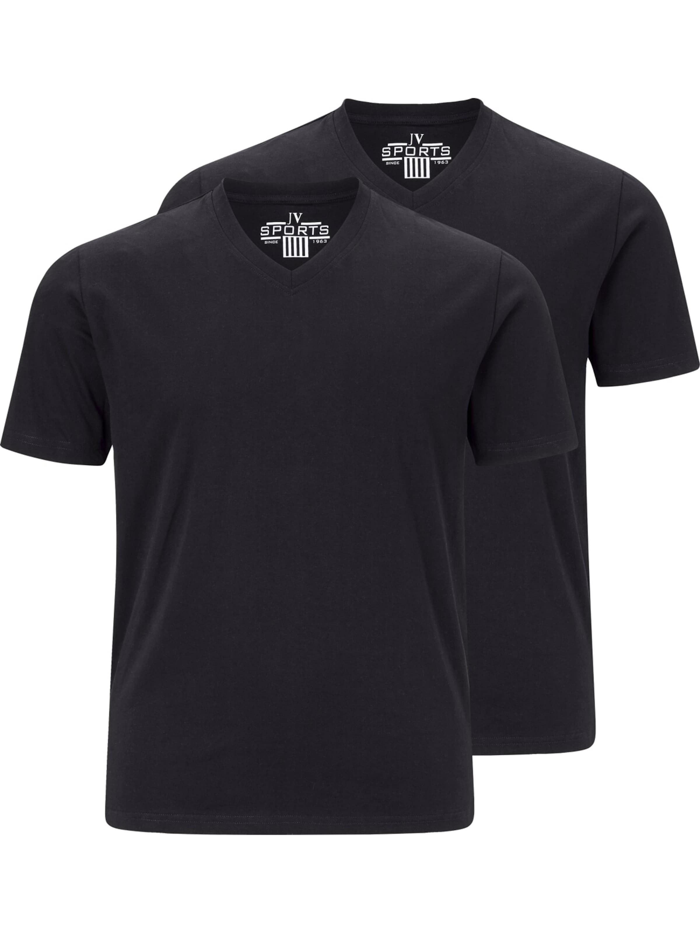 Männer Shirts Jan Vanderstorm T-Shirt 'Osmo' in Schwarz - RT06451