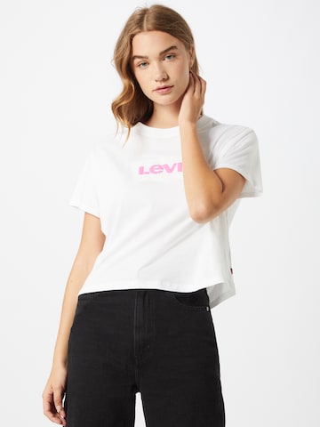 LEVI'S ® Shirt 'Graphic Varsity' in Weiß: predná strana