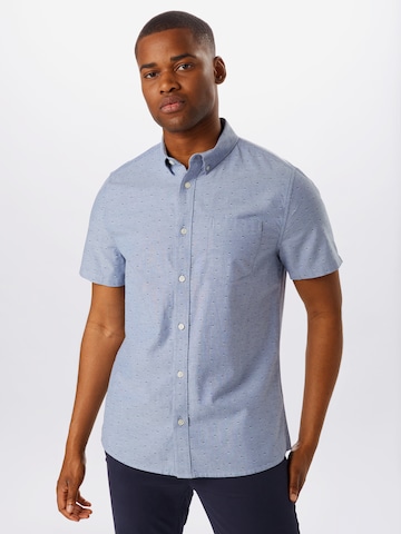 BURTON MENSWEAR LONDON Slim fit Overhemd 'TWIN OXF' in Blauw: voorkant
