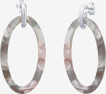 Boucles d'oreilles 'Geo' ELLI en argent : devant