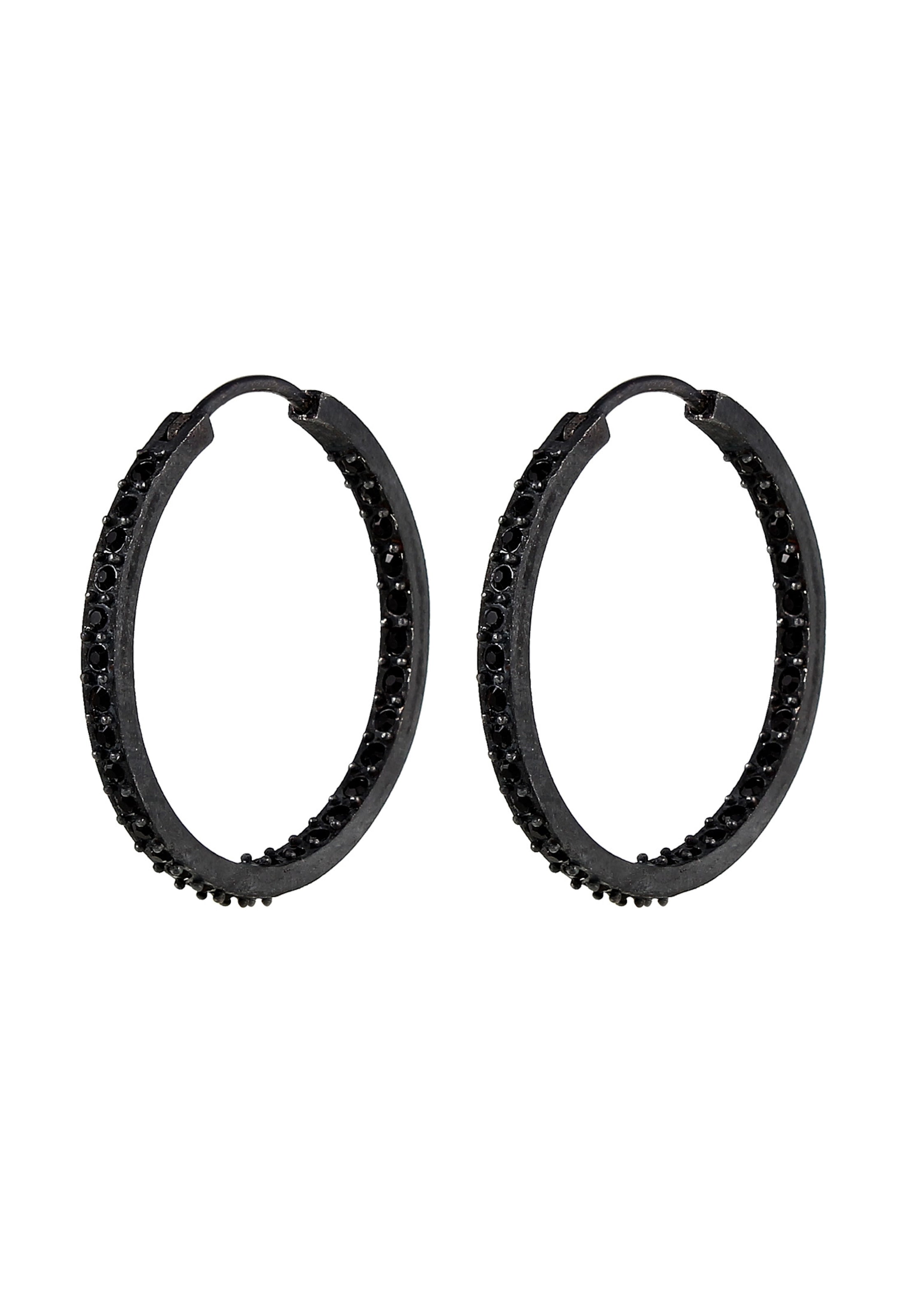 Boucles d'oreilles ELLI en noir : devant