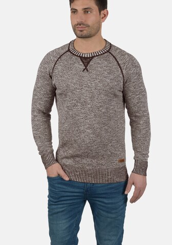 !Solid Sweater 'Thian' in Brown: front