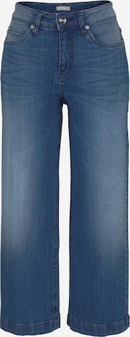 CHEER Wide Leg 7/8 Marlene Jeans in Blau: predná strana