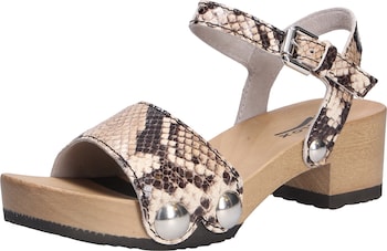 SOFTCLOX сандали с каишки в бежово / кафяво