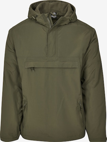 Brandit Between-Season Jacket in Green: front