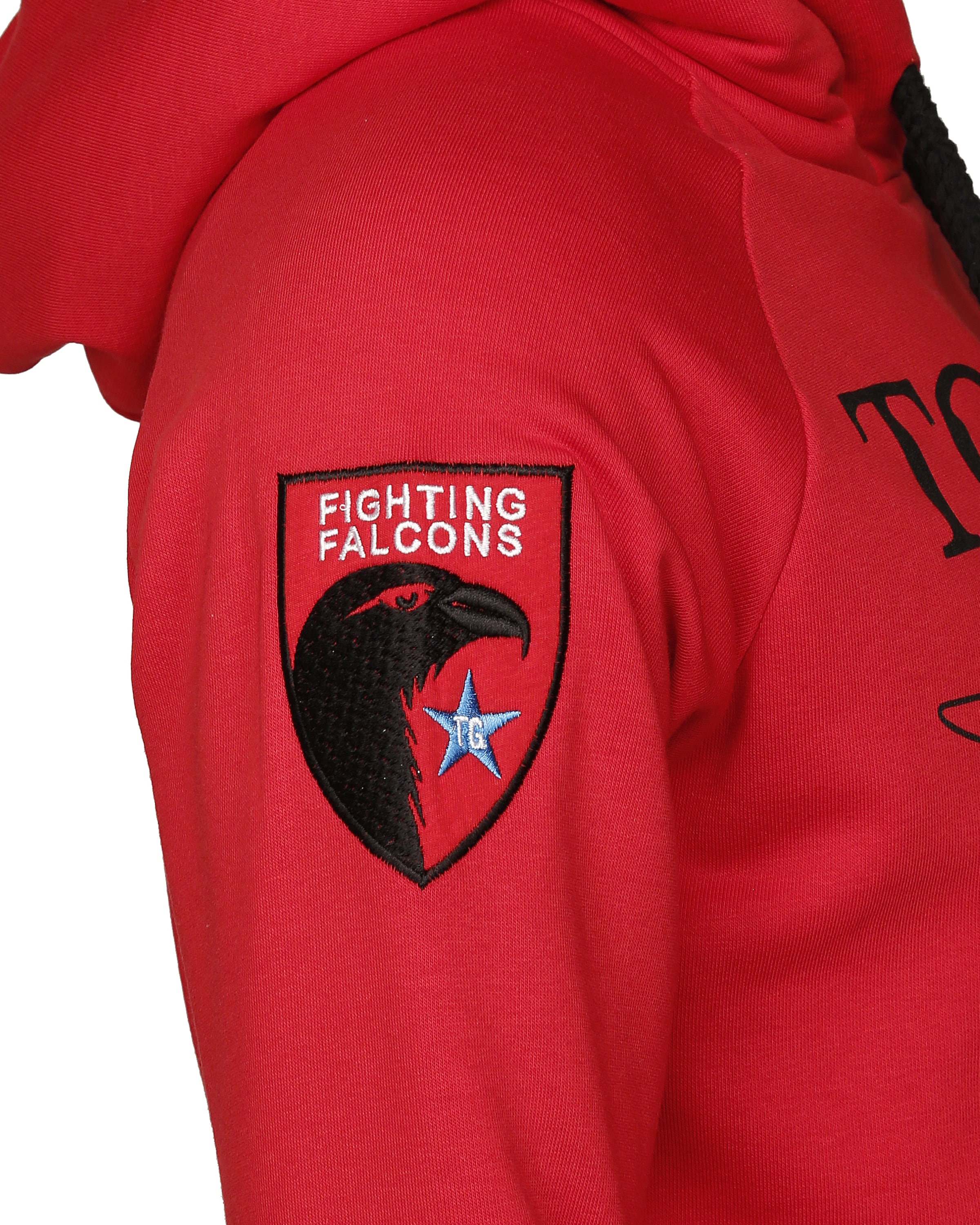 TOP GUN Sweater 'Defender' in Red
