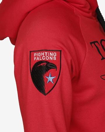 TOP GUN Sweatshirt 'Defender' in Red