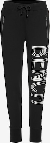 BENCH Tapered Pants in Black: front