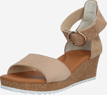 Sandalo di Paul Green in beige: frontale