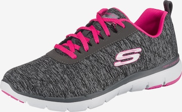 Baskets basses 'Flex Appeal 3.0' SKECHERS en gris : devant