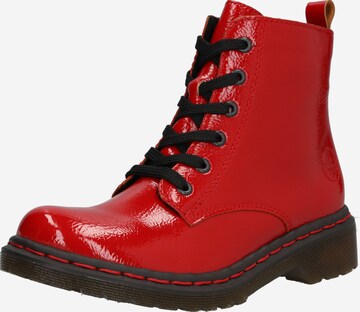 Bottines à lacets 'Y8210' Rieker en rouge : devant