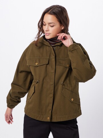 Parka mi-saison Urban Classics en marron : devant