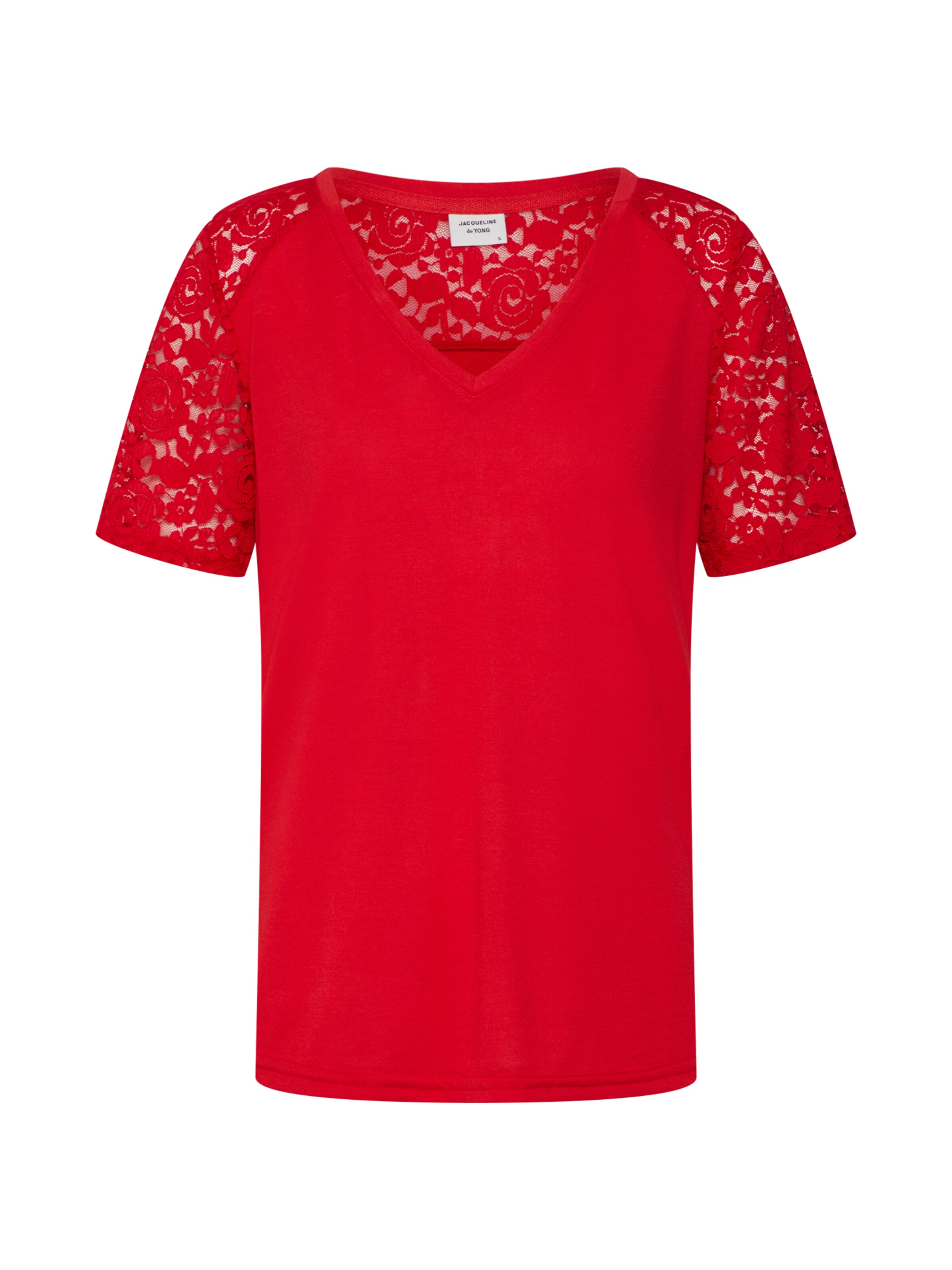 JACQUELINE de YONG - Shirt 'STINNE' in de kleur Rood