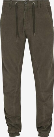 Pantaloni di Urban Classics in verde: frontale