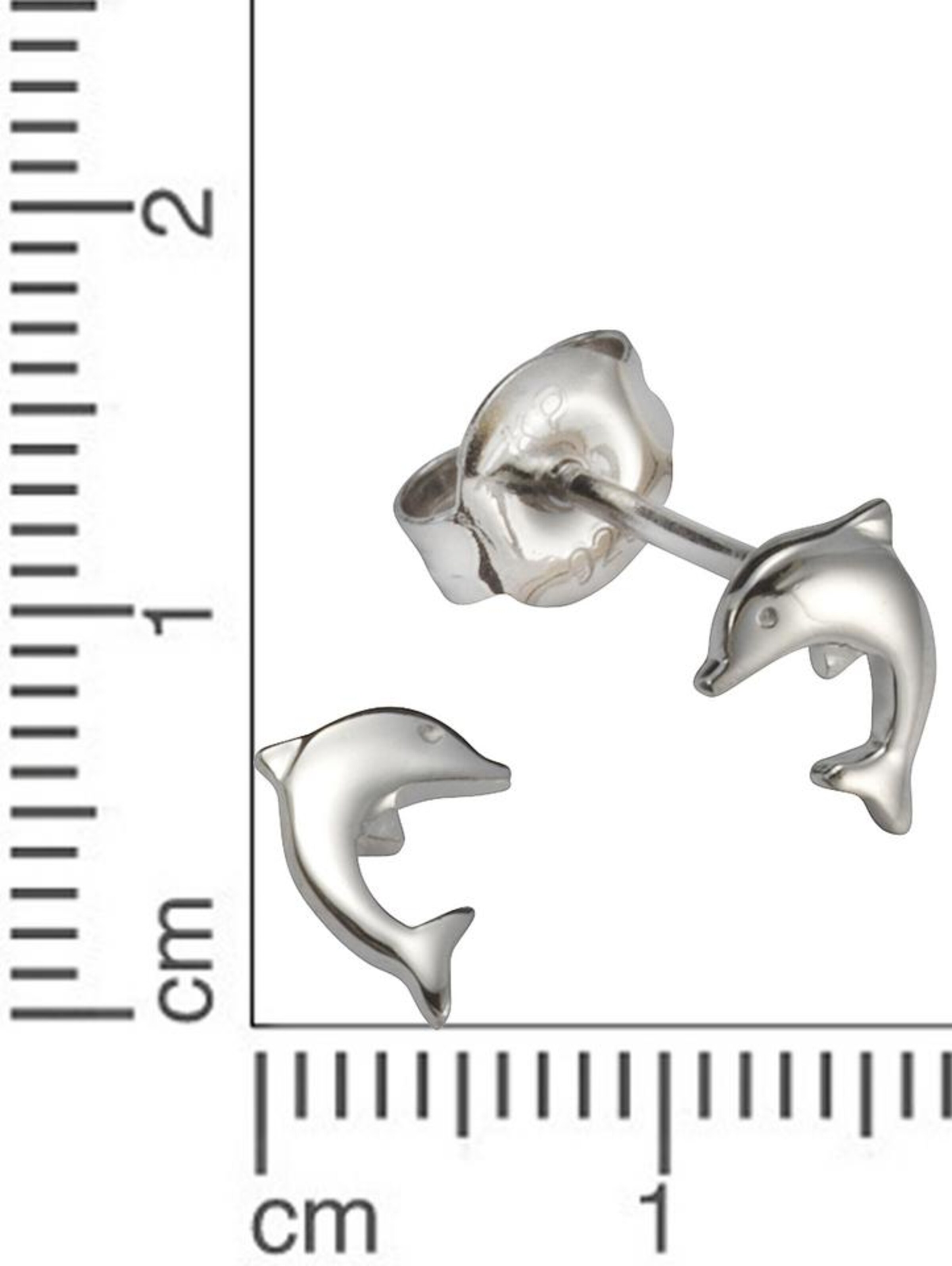 FIRETTI Earrings 'Delphin' in Silver