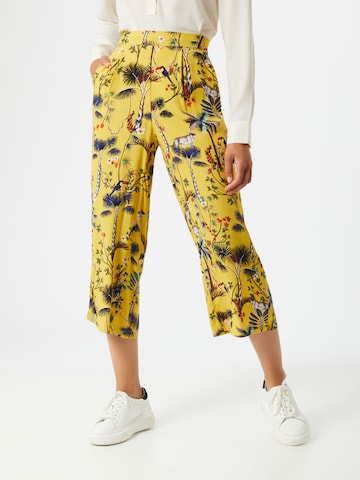 Wide Leg Pantalon à pince s.Oliver en jaune : devant