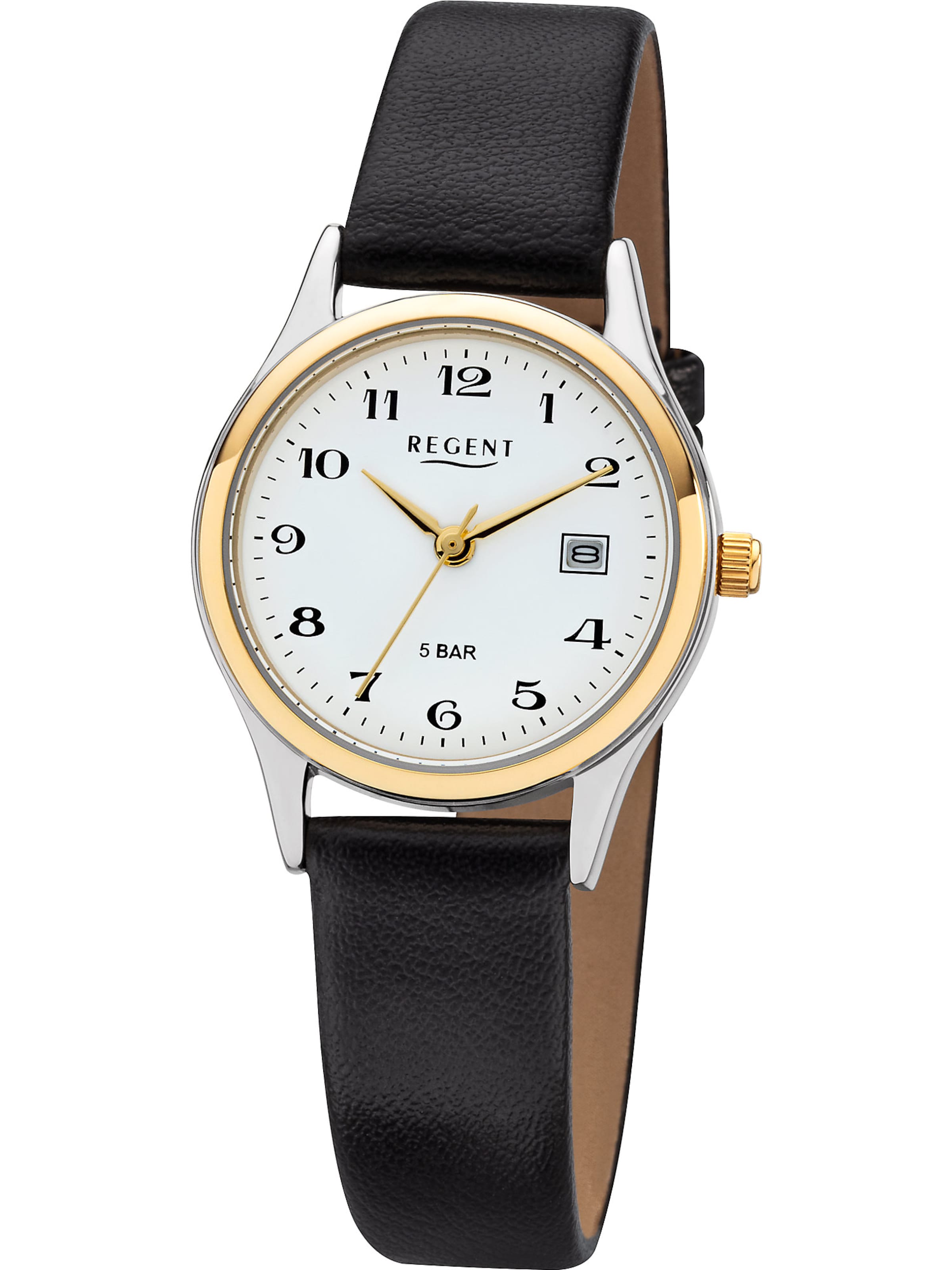 REGENT Analog Watch in Black: front