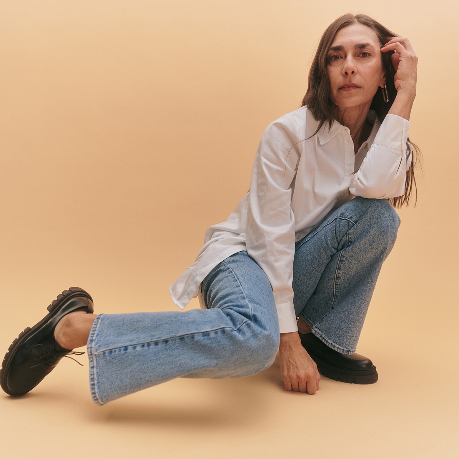 Rachel - Chic Light Washed Denim Look
