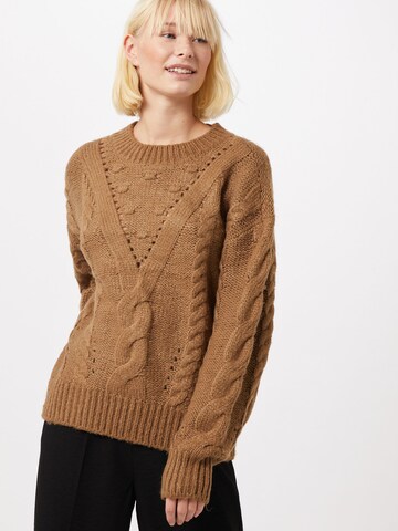 VERO MODA Sweater 'Paca' in Brown: front