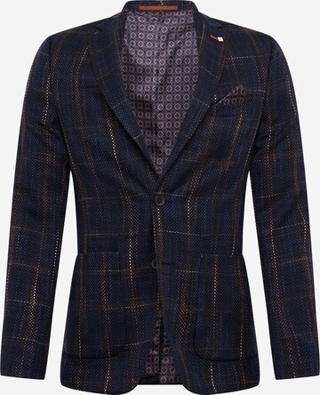 BURTON MENSWEAR LONDON Úzky strih Sako 'NAVY MULTI CHECK' - Modrá: predná strana