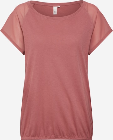 T-shirt QS en rose : devant