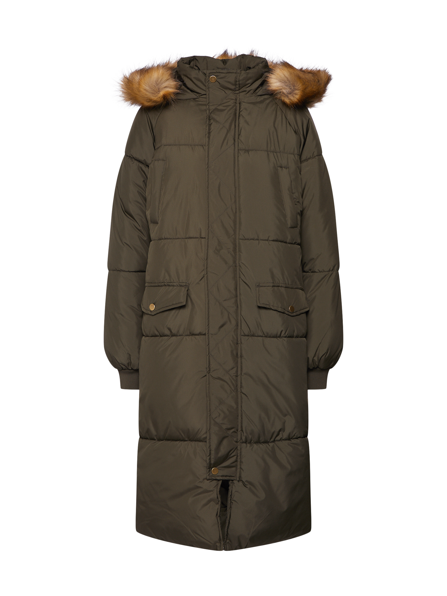 Odzież Plus size Urban Classics Płaszcz zimowy w kolorze Oliwkowym 