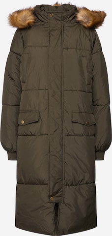 Urban Classics Winter Coat in Green: front