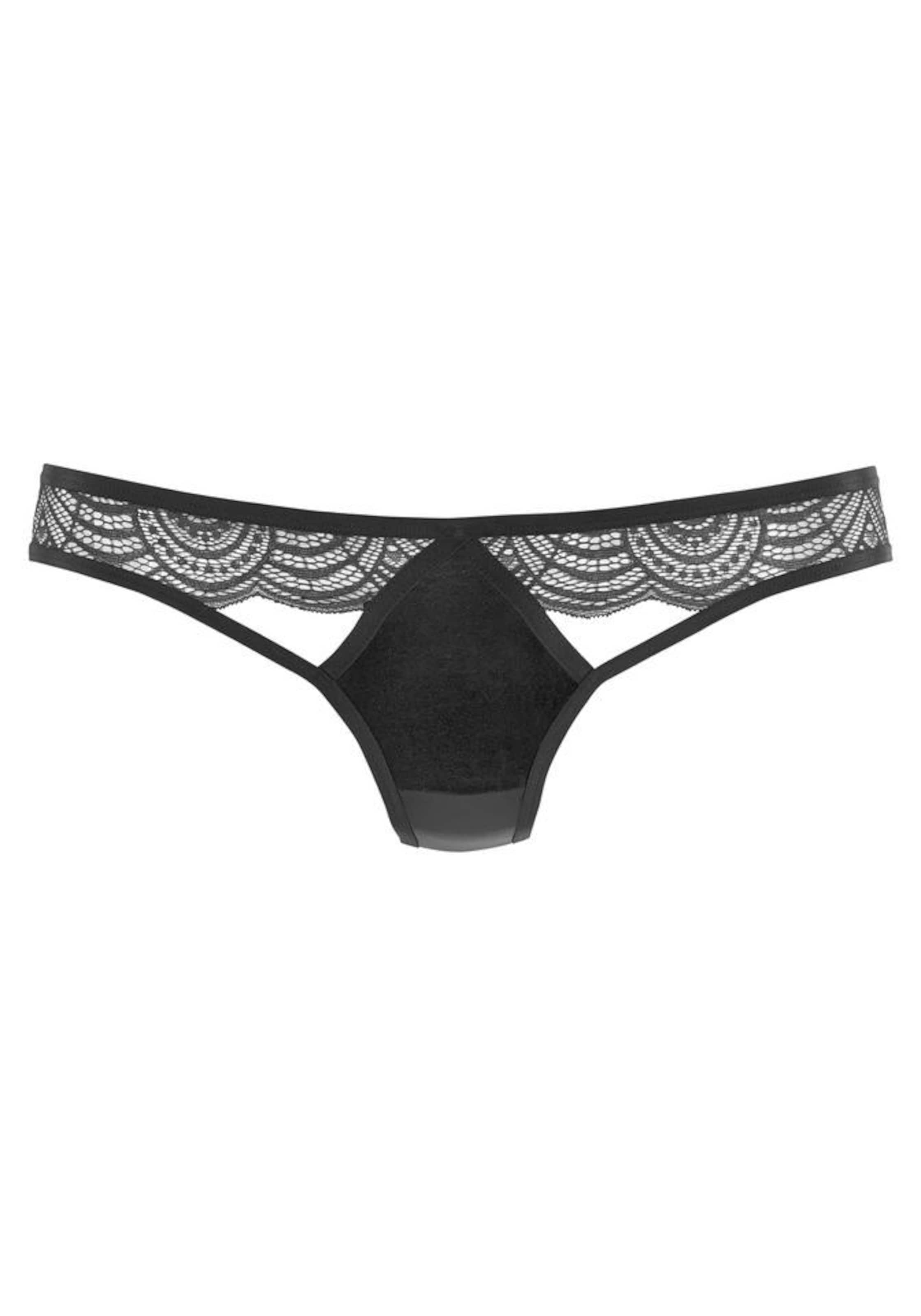 JETTE String in Black: front