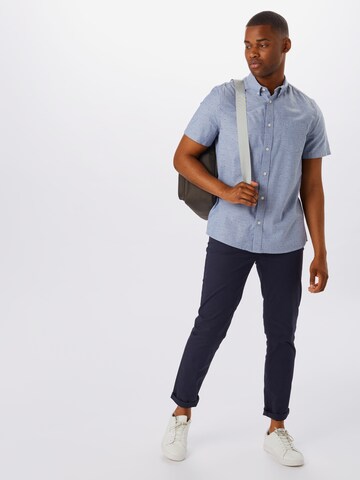 BURTON MENSWEAR LONDON - Ajuste estrecho Camisa 'TWIN OXF' en azul