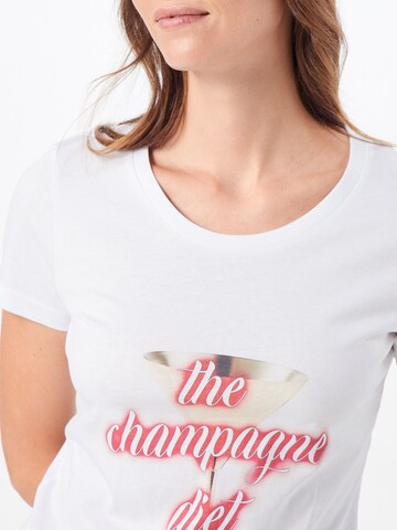 EINSTEIN & NEWTON Shirt 'Champagne Diet' in White