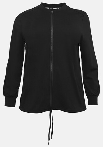 SHEEGO Sweatjacke in Schwarz